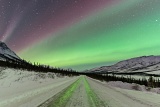 Aurora over Dalton Highway - Brooks Range, Alaska