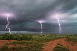 Lightning barrage - Guthrie, Texas