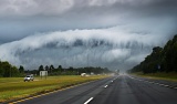 Ragged gust front with fractus cloud fingers - Shreveport, Louisiana