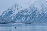 Paddleboarder on Resurrection Bay - Seward, Alaska
