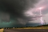 Lightning and hail storm - Alice, Texas