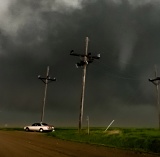 Funnel cloud - near Collyer, Kansas