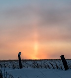 Sun Pillar - Stayner, Ontario, Canada