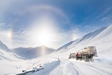 Sun dogs and halo - Dalton Highway, Alaska