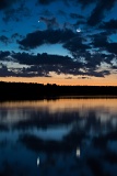 Moon and Venus over the Chatham River - Everglades National Park, Florida