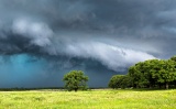 Approaching hail storm - Guthrie, Oklahoma