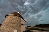 Round barn and squall line - Biggsville, Illinois