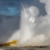 Clepsydra Geyser erupting - Yellowstone National Park, Wyoming