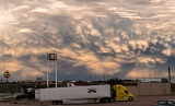 Mammatus at sunset - Santa Rosa, New Mexico