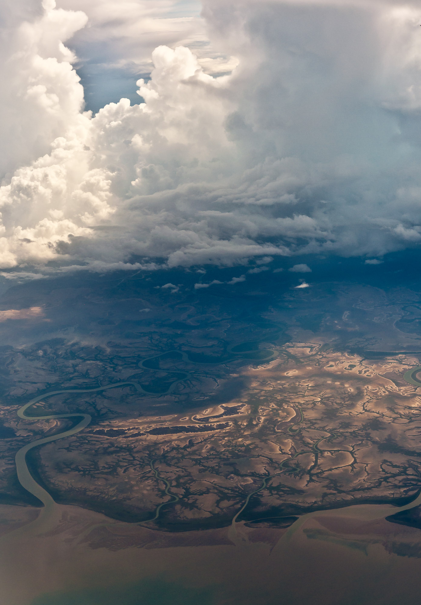 Monsoonal storm clouds over Gulf of Carpentaria coast - Northern Territory, Australia