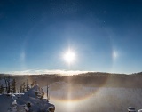 Atmospheric optics display - Grand Canyon of the Yellowstone