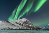 Aurora over Mount Dillon and Brock Creek - Brooks Range, Alaska